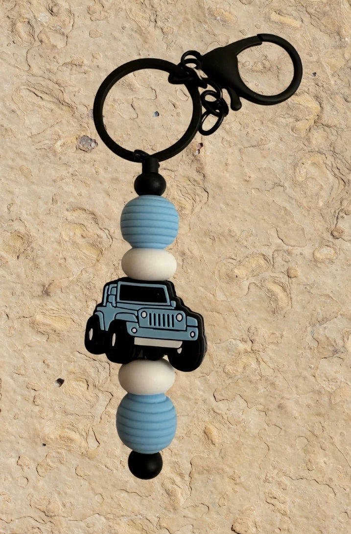 Jeep/ Duck with Jeep grill Keychains