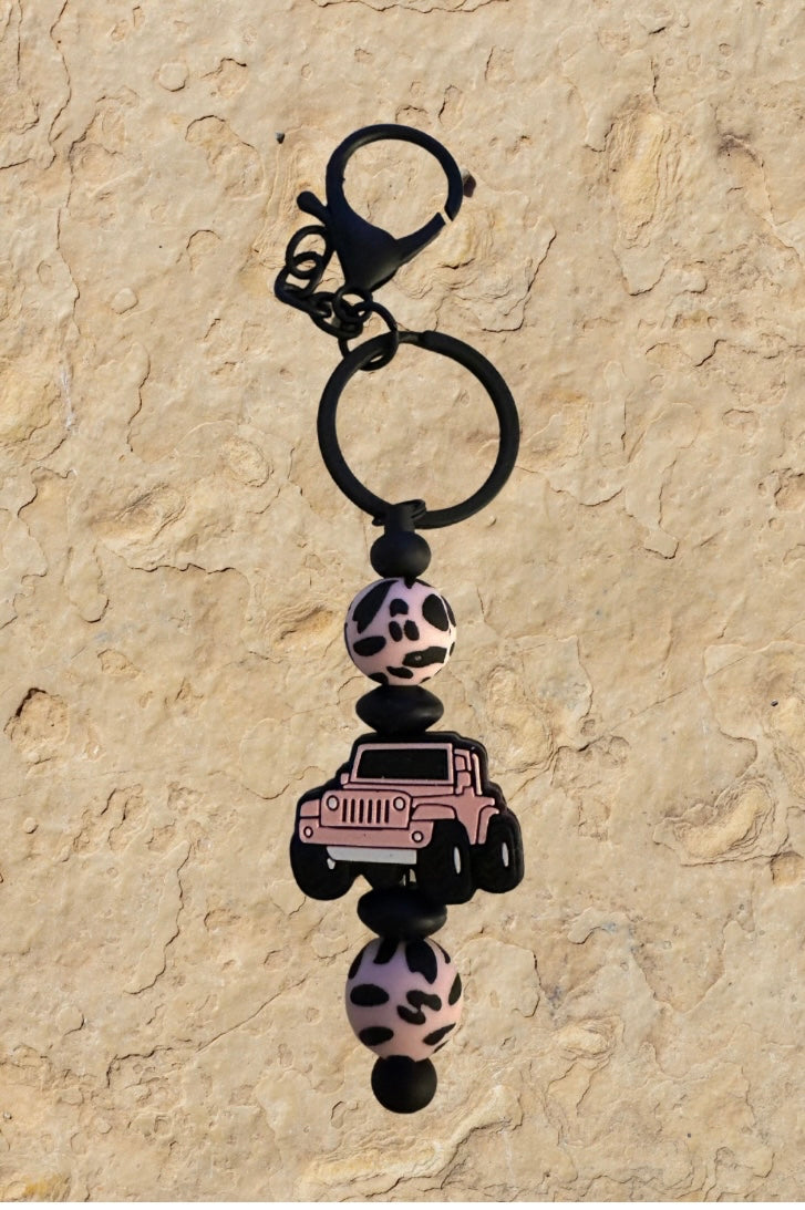 Jeep/ Duck with Jeep grill Keychains