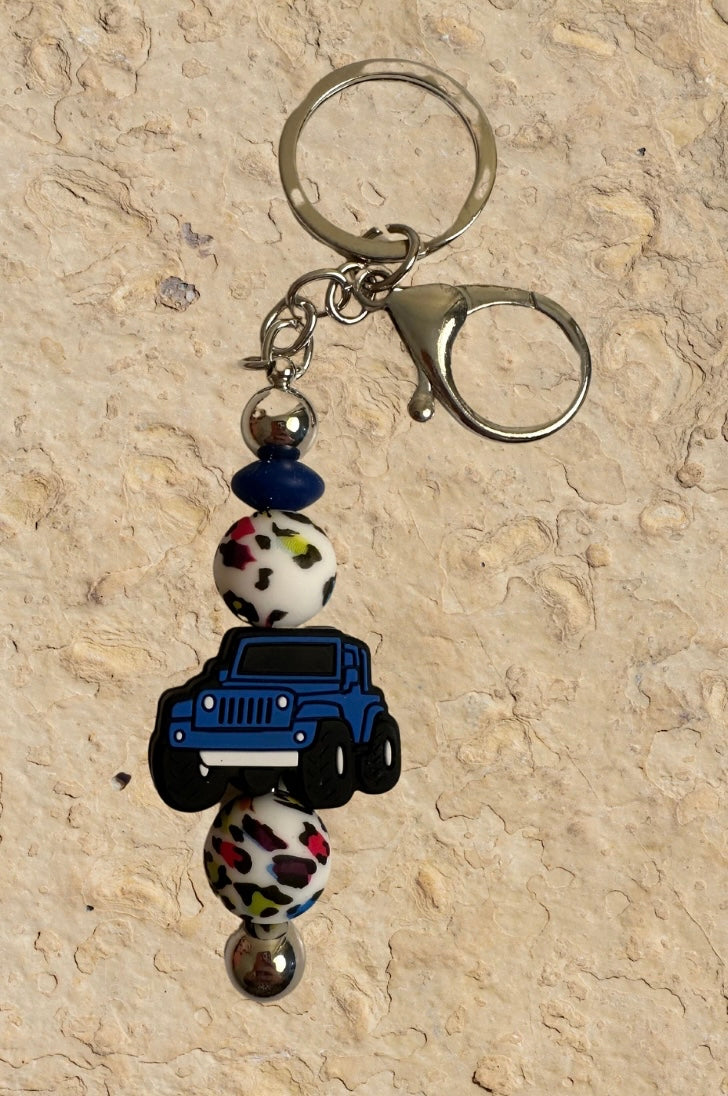 Jeep/ Duck with Jeep grill Keychains