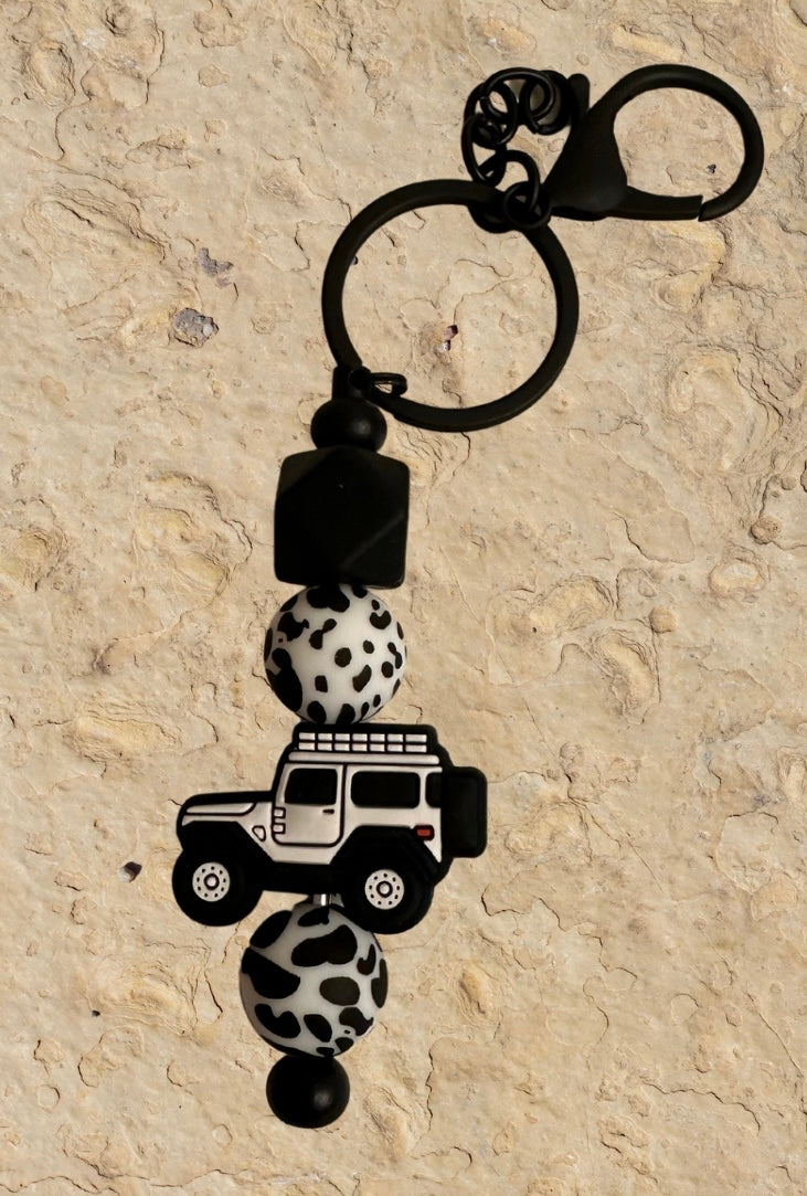 Jeep/ Duck with Jeep grill Keychains