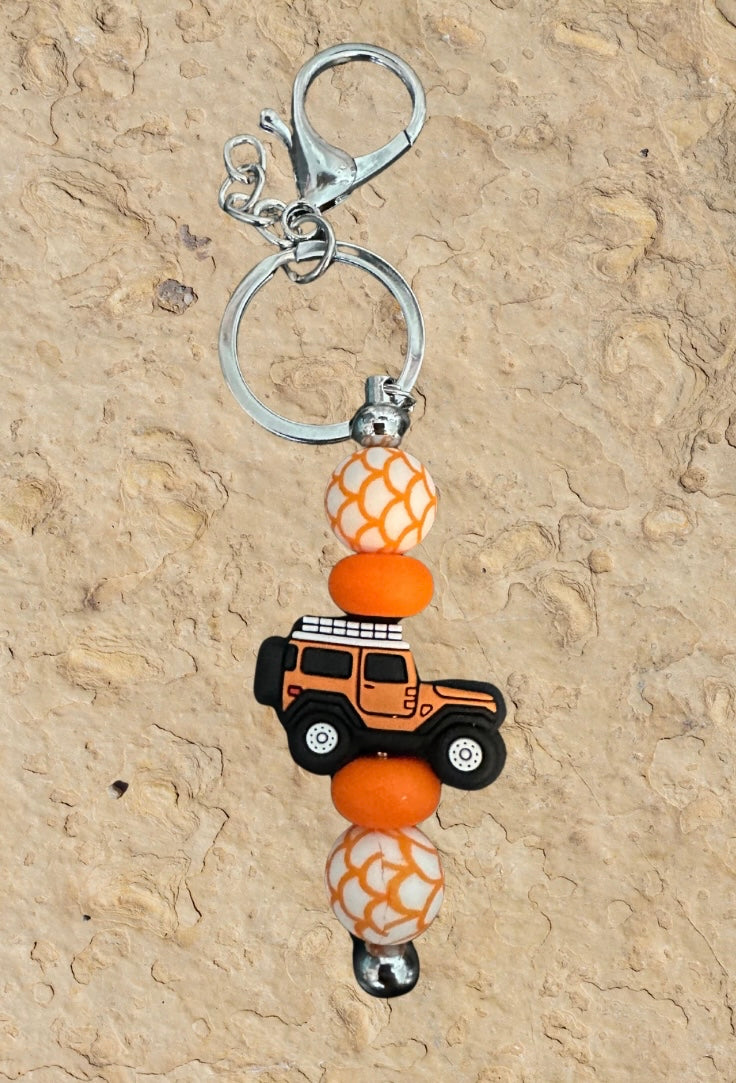 Jeep/ Duck with Jeep grill Keychains