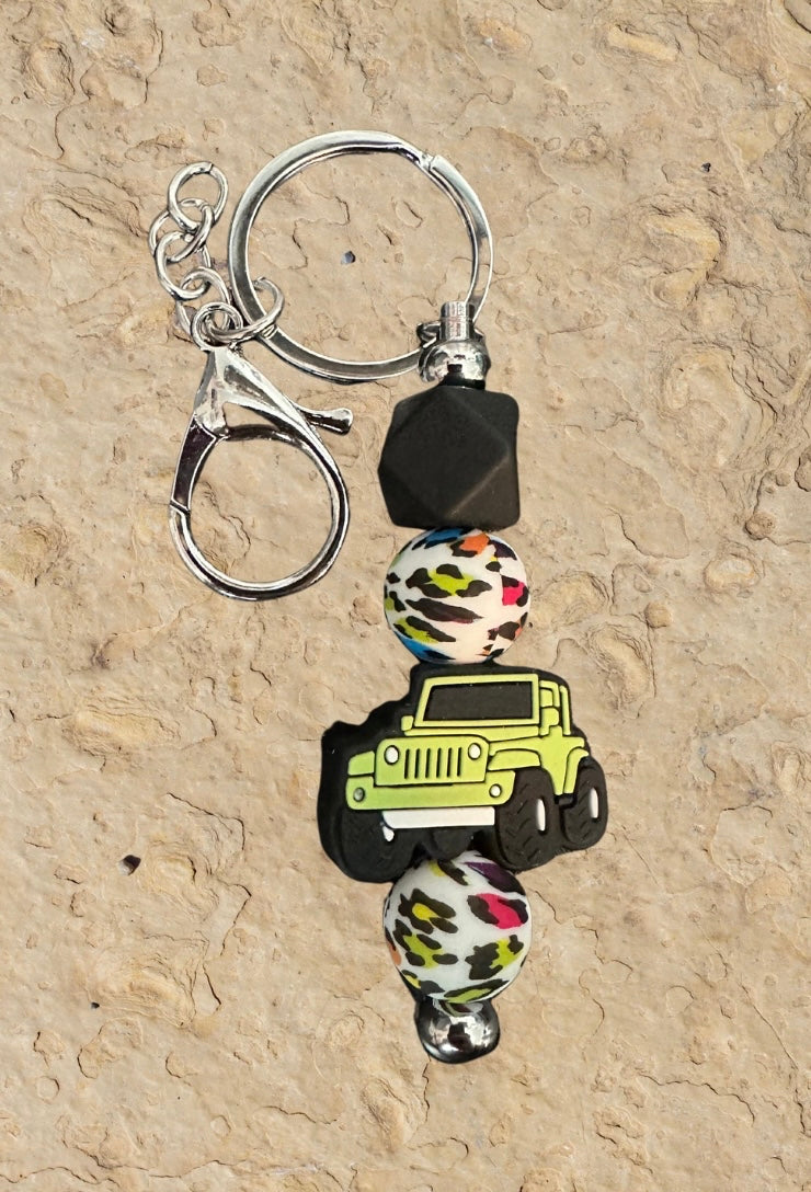 Jeep/ Duck with Jeep grill Keychains