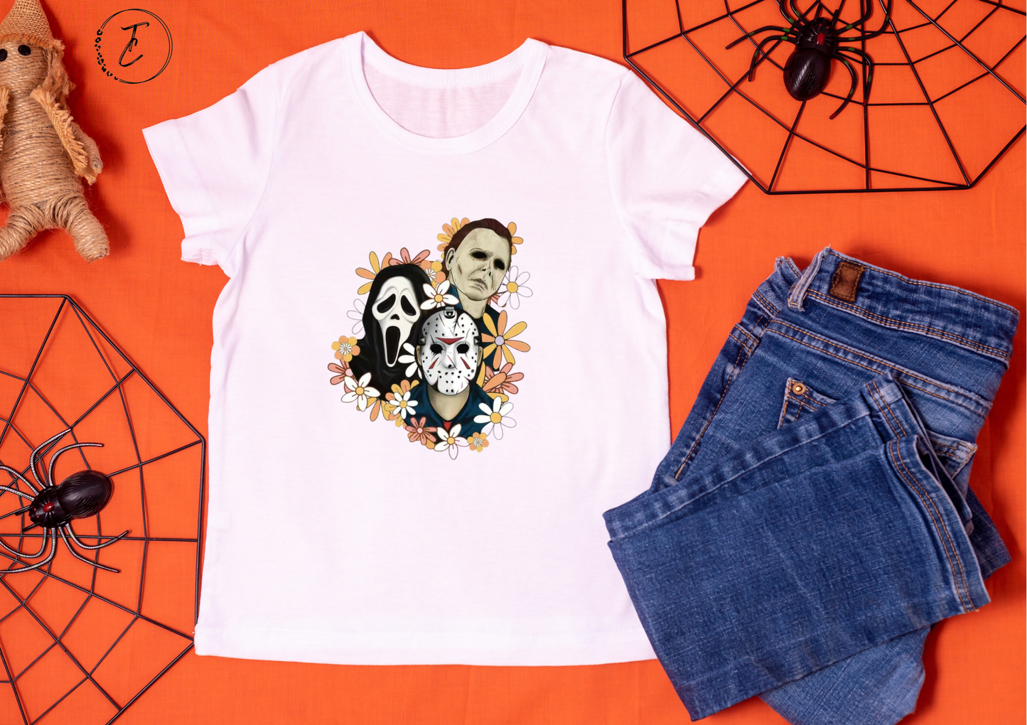 Halloween Horror Flower Shirt