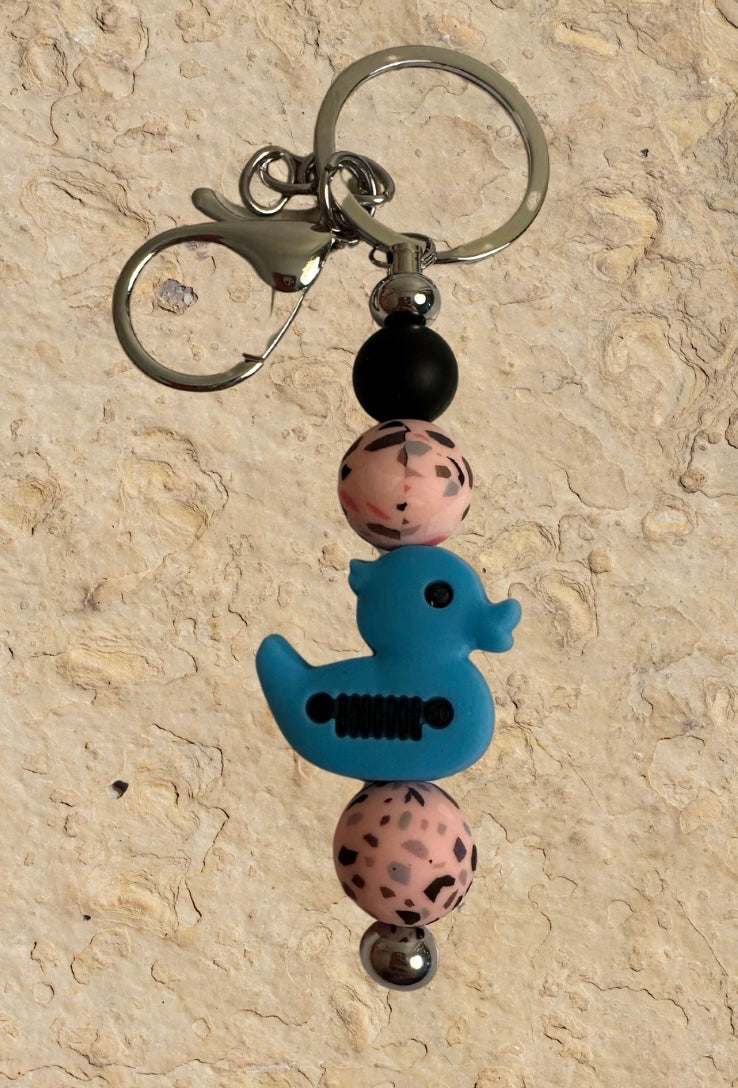 Jeep/ Duck with Jeep grill Keychains